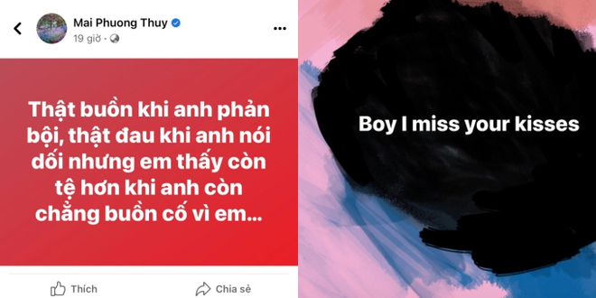 Mai Phương Thuý gây hoang mang vì hàng loạt dòng trạng thái lạ, chuyện gì mà chính chủ phải vội xin lỗi?  - Ảnh 1.