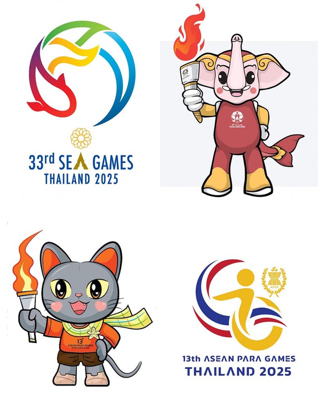 Thái Lan công bố logo, linh vật SEA Games 33 - Ảnh 1.