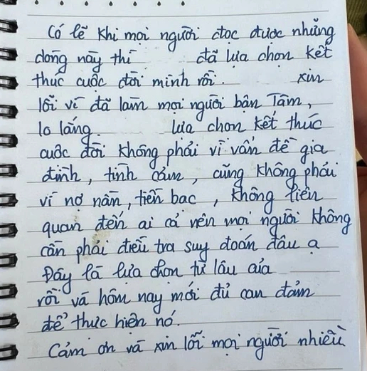 Tìm thấy thi thể nam thanh niên để lại di thư con là đứa bất hiếu - Ảnh 2.