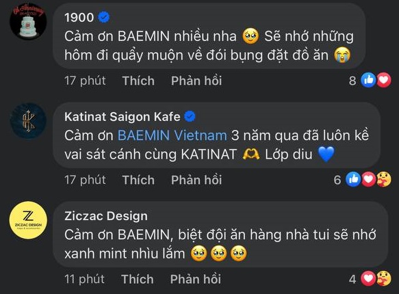 Hàng loạt thương hiệu ăn uống nổi tiếng nói lời chia tay BAEMIN, cư dân mạng cũng ngập tràn trong tiếc nuối - Ảnh 5.