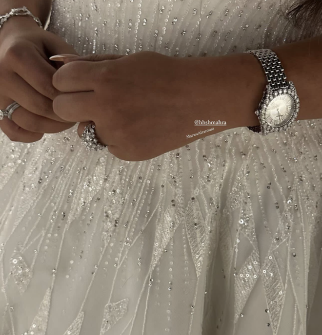Đám cưới xa hoa của tỷ phú công nghệ và Công chúa Dubai: Váy đính kim cương, bánh cưới 7 tầng! - Ảnh 9.