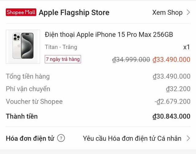 Đây là mức giá rẻ kỷ lục của iPhone 15 Pro Max tại Việt Nam: “Rẻ hơn cả các loại rẻ”