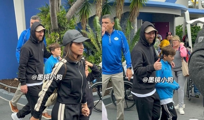 Messi tay trong tay cùng bà xã và các con đi chơi Disneyland, xóa tan tin đồn hôn nhân khủng hoảng - Ảnh 2.