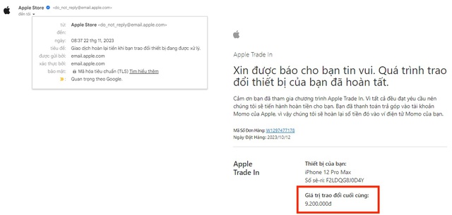 Người dùng Việt mất trắng chiếc iPhone cũ sau khi Thu cũ đổi mới trên Apple Store Online - Ảnh 3.