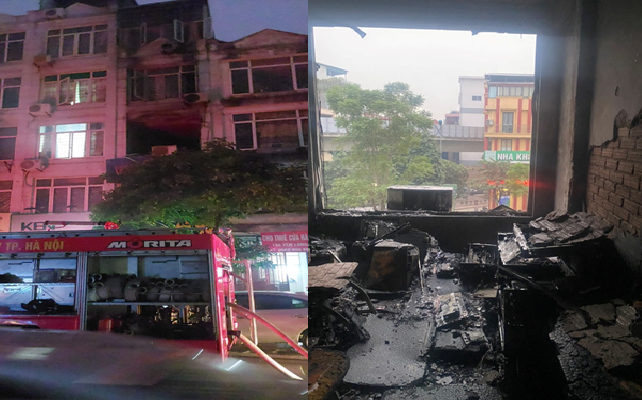 Cảnh sát vừa cứu sống 6 người mắc kẹt trong 2 đám cháy liên tiếp ở Hà Nội - Ảnh 2.