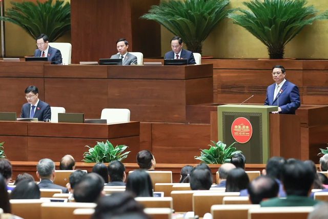 Thủ tướng Phạm Minh Chính báo cáo giải trình và trả lời chất vấn - Ảnh 1.