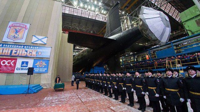 Nga mất 8 năm mới chế tạo được tàu ngầm hạt nhân K-564 Arkhangelsk - Ảnh 1.