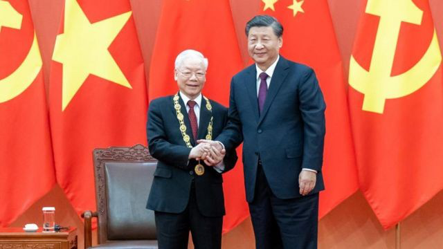 Tổng Bí thư Nguyễn Phú Trọng chủ trì lễ đón Tổng Bí thư, Chủ tịch Trung Quốc Tập Cận Bình - Ảnh 20. Tổng Bí thư Nguyễn Phú Trọng chủ trì lễ đón Tổng Bí thư, Chủ tịch Trung Quốc Tập Cận Bình - Ảnh 20.