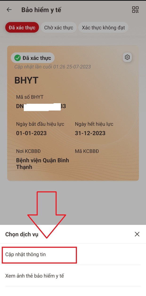 Hướng dẫn cập nhật thông tin bảo hiểm y tế trên ứng dụng VNeID chỉ với 4 bước đơn giản - Ảnh 4.