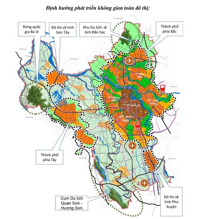 Hà Nội: Sẽ hình thành thành phố phía Nam sau khi sân bay thứ hai được xây dựng - Ảnh 1.