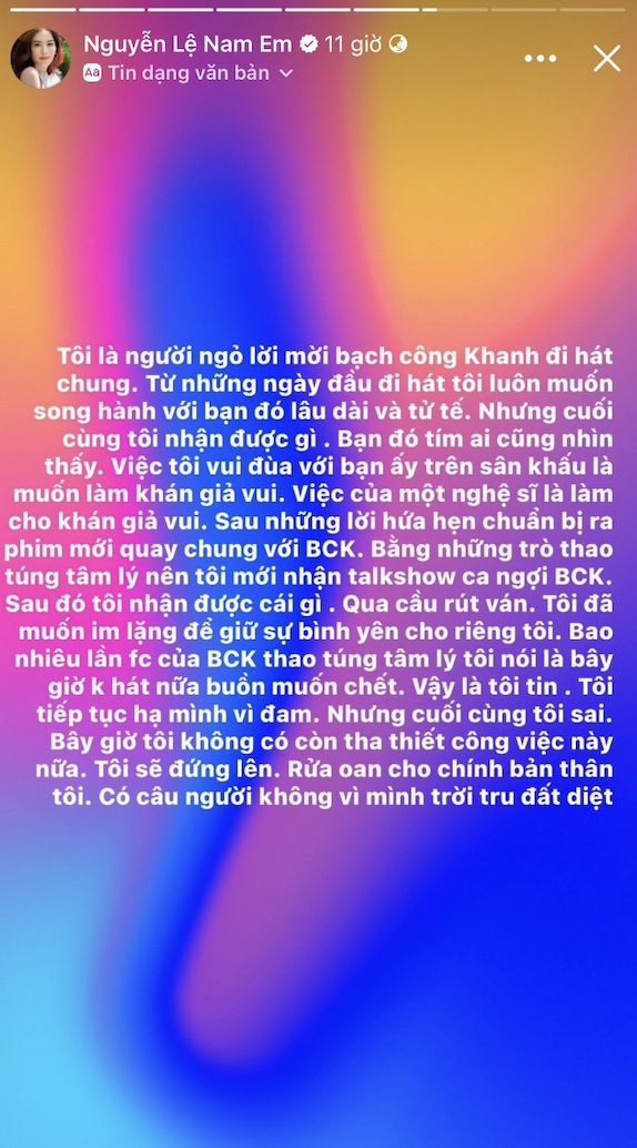 Nam Em tuyên bố bị FC Bạch Công Khanh đâm sau lưng, quyết không tha cho ai hại chồng tương lai - Ảnh 2.