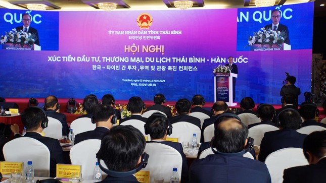 Nguyên Tổng thống Hàn Quốc kêu gọi doanh nghiệp đầu tư vào Thái Bình - Ảnh 1.