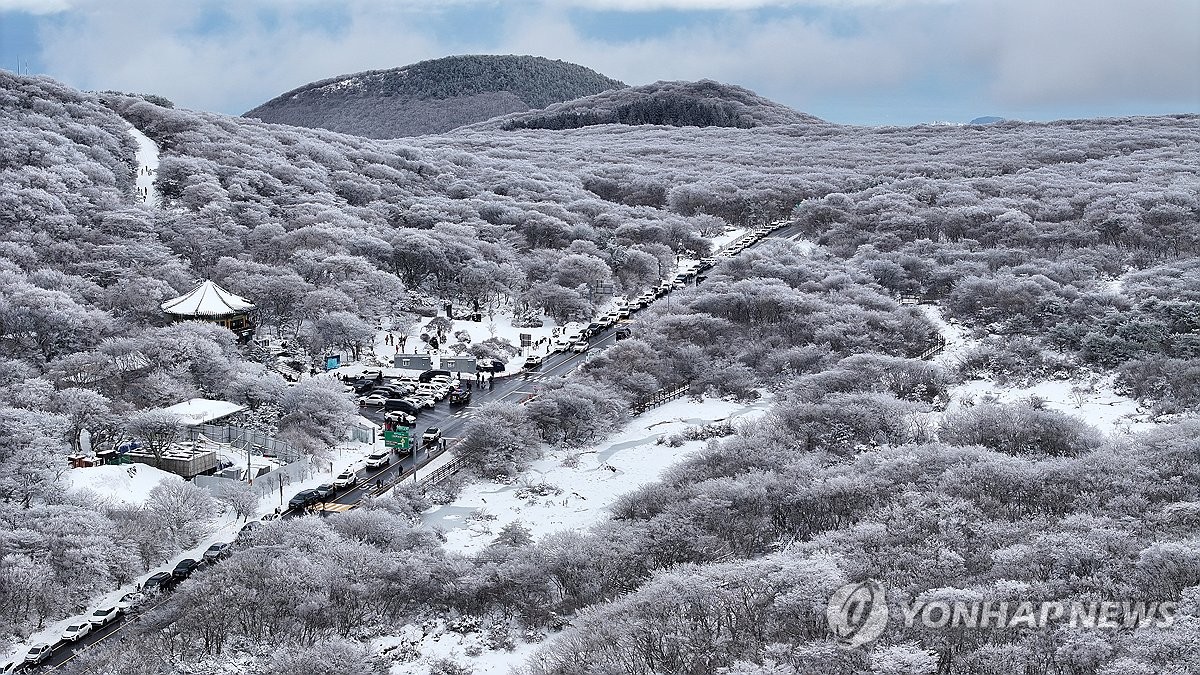 Chùm ảnh: Hàn Quốc đóng băng trong sóng lạnh Bắc Cực, băng tuyết trắng xóa bao phủ nhiều thành phố- Ảnh 7.