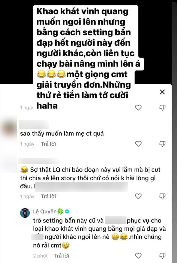 Lệ Quyên đăng loạt story ám chỉ ai đó mua bài "hạ bệ" mình nhưng lại viết sai chính tả?- Ảnh 3.