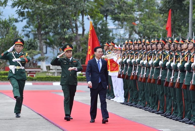 Chủ tịch nước Võ Văn Thưởng thăm Lữ đoàn đặc nhiệm K3 - đơn vị tình báo hành động chủ công của Tổng cục II- Ảnh 1.