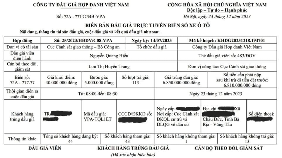 Người đàn ông kinh doanh hạt điều ở BR-VT trúng đấu giá biển số ngũ quý 7- Ảnh 1.