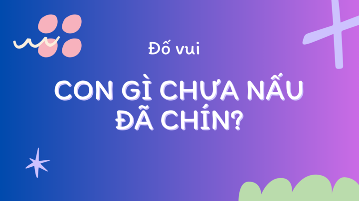 Con gì chưa nấu đã chín?- Ảnh 1.