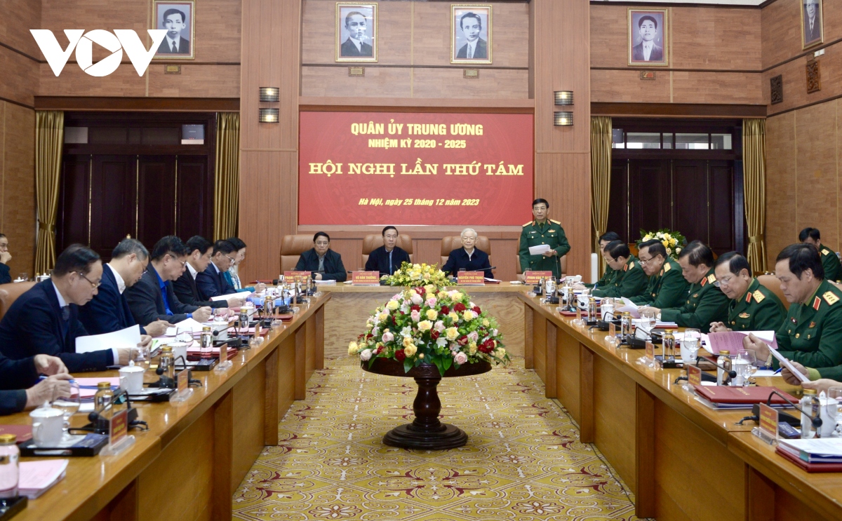 Tổng Bí thư Nguyễn Phú Trọng chủ trì Hội nghị Quân uỷ Trung ương lần thứ 8- Ảnh 10.