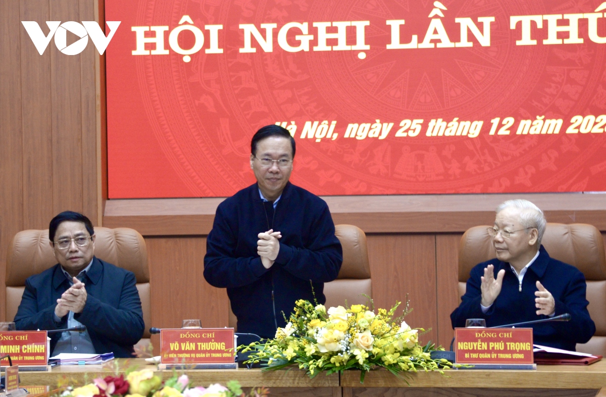 Tổng Bí thư Nguyễn Phú Trọng chủ trì Hội nghị Quân uỷ Trung ương lần thứ 8- Ảnh 6.