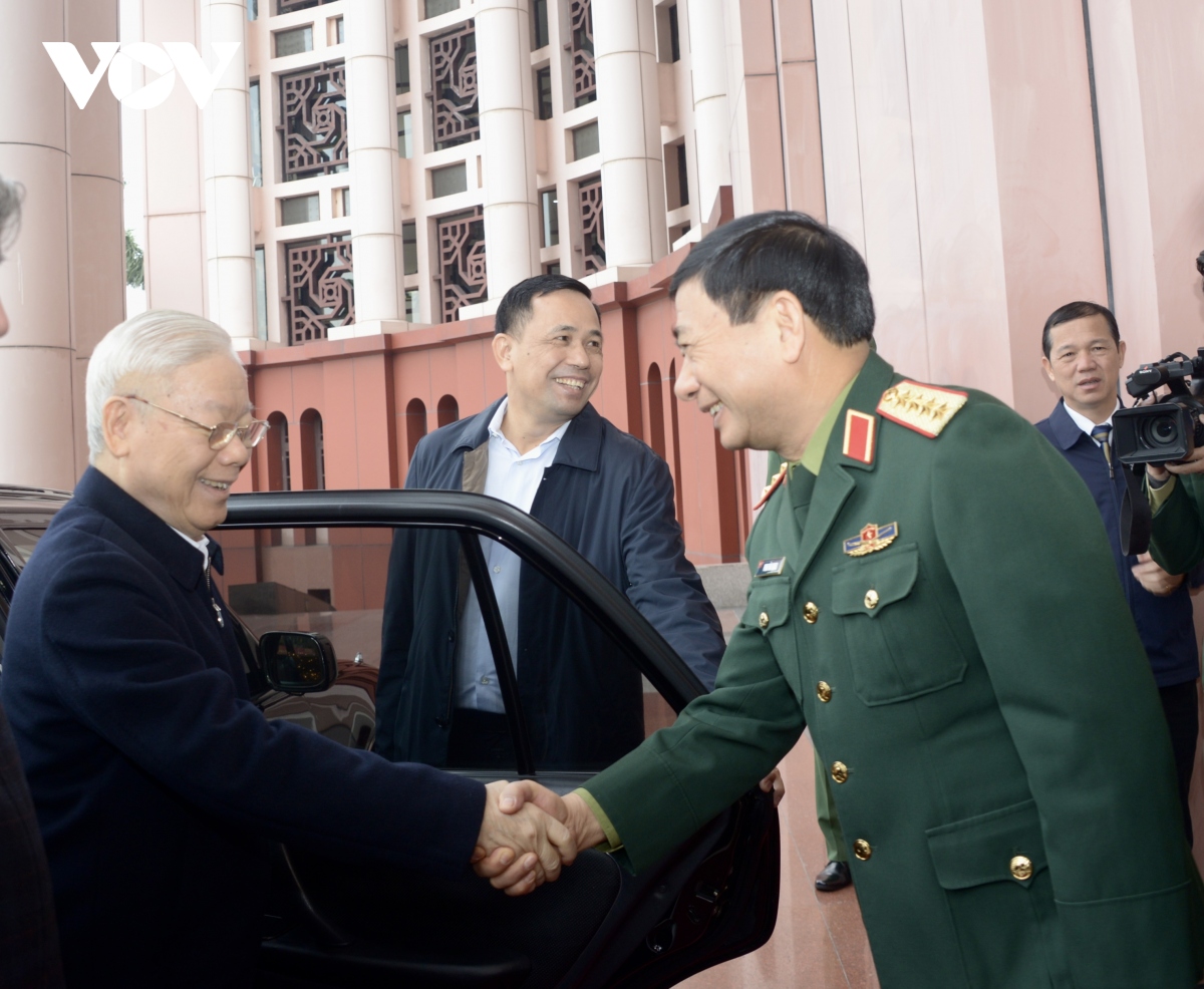 Tổng Bí thư Nguyễn Phú Trọng chủ trì Hội nghị Quân uỷ Trung ương lần thứ 8- Ảnh 1.