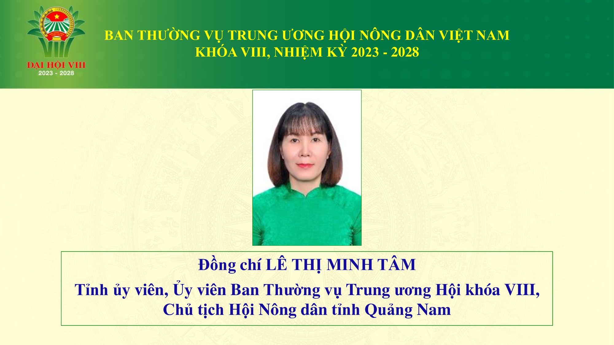 Danh sách  Ban Thường vụ Trung ương Hội Nông dân Việt Nam khoá VIII- Ảnh 15.