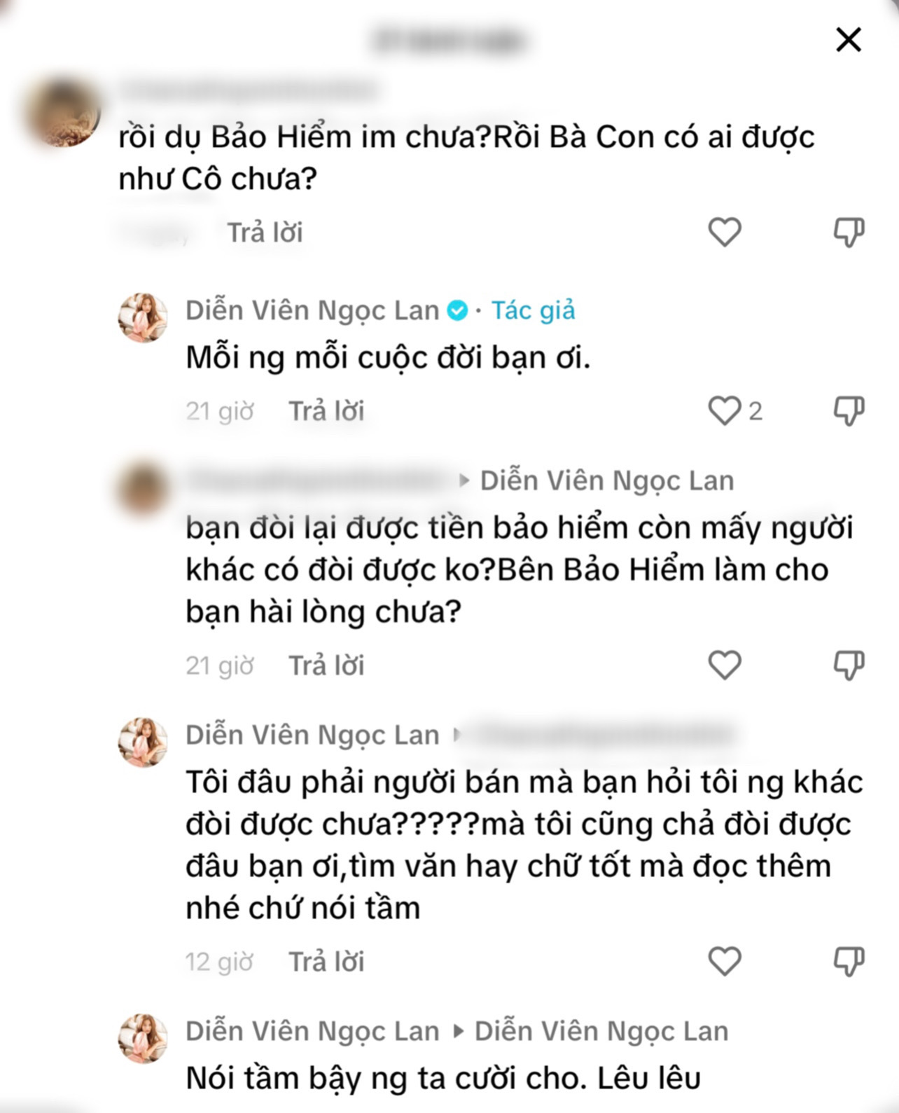 Bị netizen công khai chất vấn về lùm xùm bảo hiểm, diễn viên Ngọc Lan phản ứng sao?- Ảnh 1.