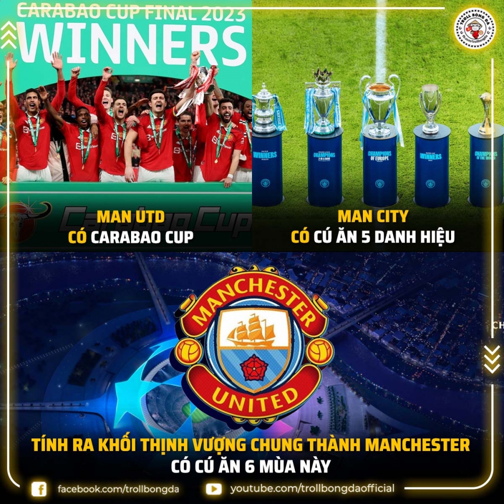 Biếm họa 24h: MU góp công vào "cú ăn 6" của thành Manchester- Ảnh 1.