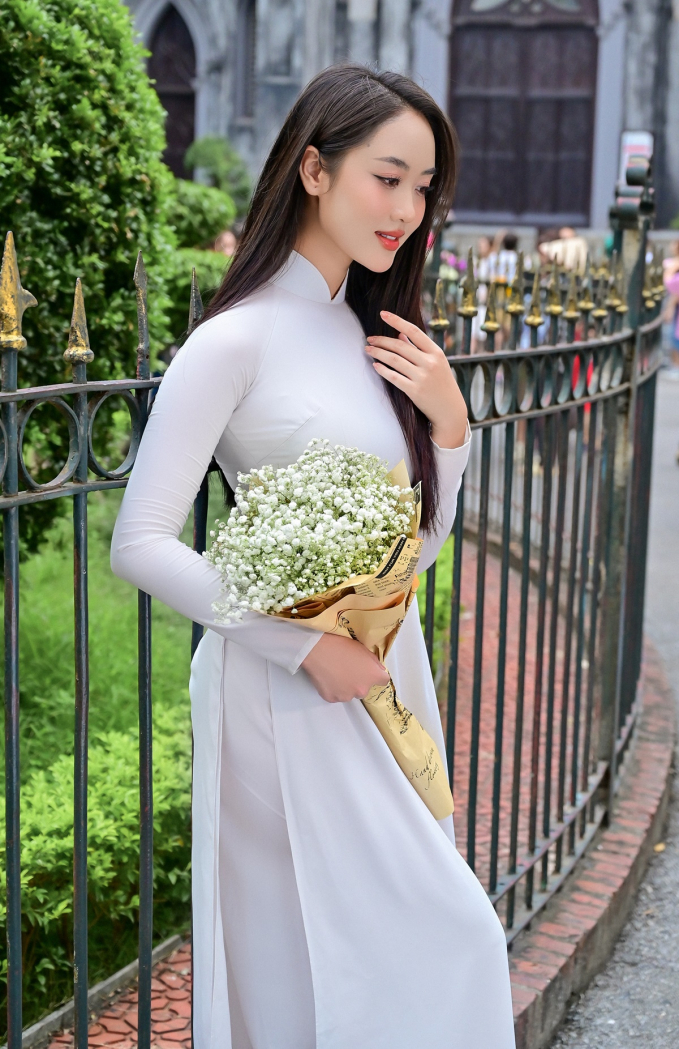 Người đẹp Vũ Như Quỳnh đăng quang Hoa khôi Thanh lịch Hà Nội 2023 - Ảnh 6.