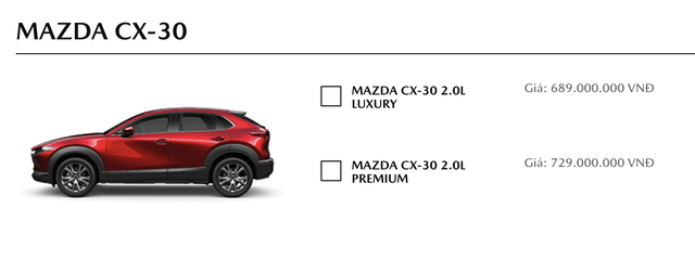 Mazda CX-30 bất ngờ tăng giá 25 triệu, giá khởi điểm gần ngang Honda HR-V - Ảnh 1.