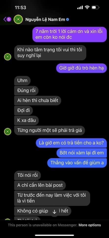 Sau tuyên bố từng có con gây sốc, Nam Em lại bị tố ứng xử ngang ngược, xúc phạm từ photo ruột tới người giúp việc - Ảnh 3.