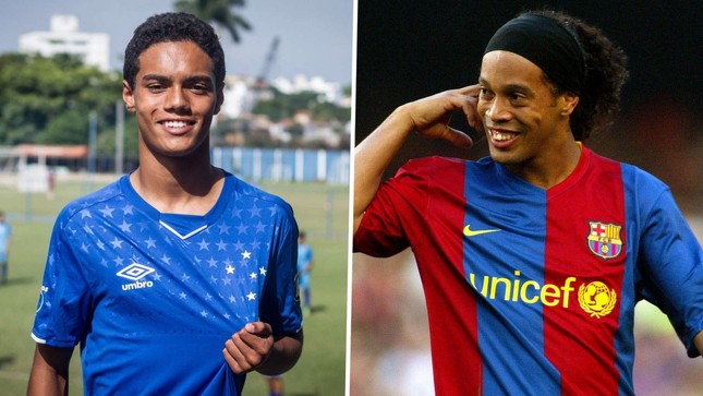 Con trai huyền thoại Ronaldinho chính thức ký hợp đồng với Barcelona - Ảnh 1.