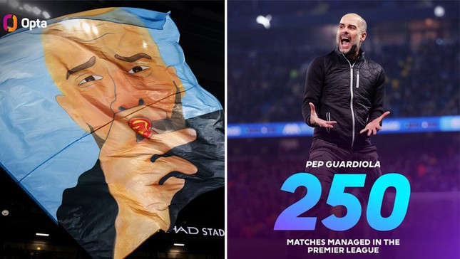 HLV Guardiola lập siêu kỷ lục trong trận đấu thứ 250 tại Ngoại hạng Anh, bỏ xa Sir Alex - Ảnh 1.