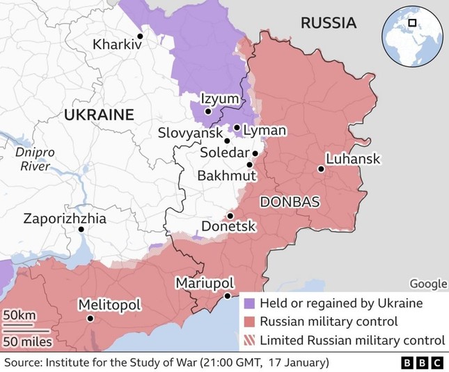 Quân đội Ukraine đánh sập cầu ở Bakhmut vì bị Nga bao vây? - Ảnh 2.