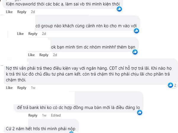  Novaland tạm dừng ưu đãi lãi suất: Nhiều nhà đầu tư tính phương án xấu nhất huỷ hợp đồng, một số khác hy vọng đàm phán phương án tốt hơn với chủ đầu tư  - Ảnh 1.