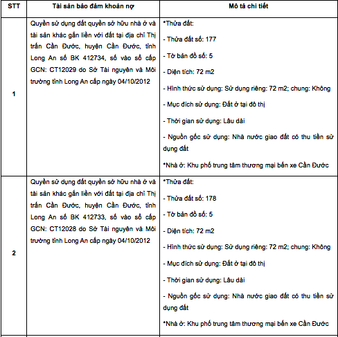 Ngân hàng rao bán khoản nợ 8 triệu đồng của công ty địa ốc với giá 3,6 tỷ đồng - Ảnh 2.