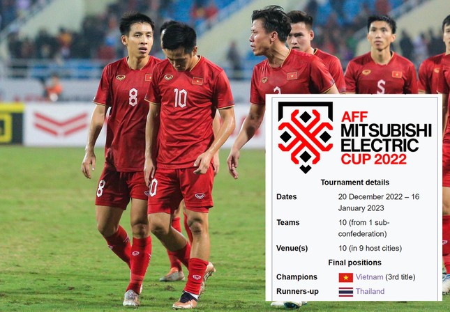 Sau hơn một tháng, Việt Nam bất ngờ ‘vô địch AFF Cup 2022’ - Ảnh 1.