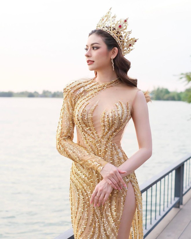 Nhan sắc người đẹp lai Việt đăng quang Hoa hậu Hòa bình ở Thái Lan - Ảnh 4.