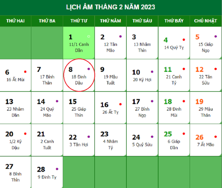 8/2/2023 là ngày bao nhiêu âm - Tìm hiểu chi tiết ngày âm lịch