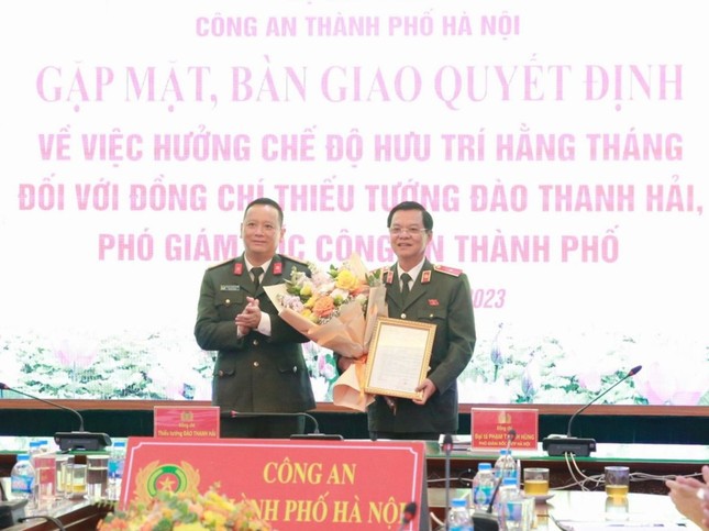 Thiếu tướng Đào Thanh Hải - Phó Giám đốc Công an TP Hà Nội nghỉ hưu - Ảnh 1.