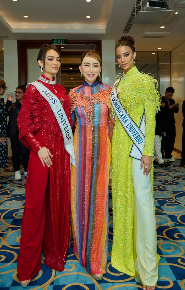 Mỹ nhân Thái Lan thuộc đoàn Miss Grand gây tranh cãi khi mặc áo dài xuyên thấu, hở vòng 1 đến Việt Nam - Ảnh 12.