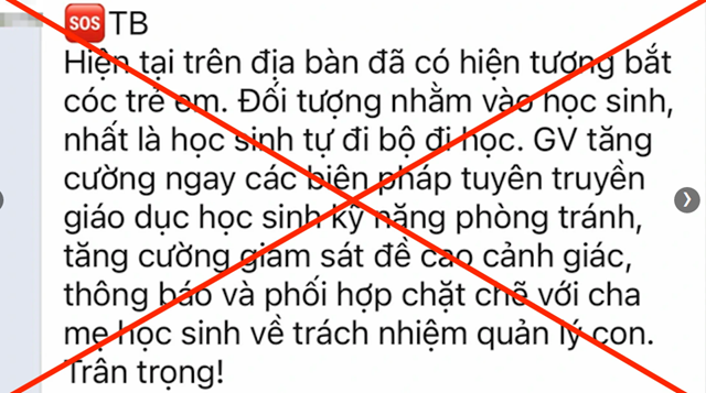 Công an quận Hoàng Mai: Không xảy ra ‘bắt cóc trẻ em’ trên địa bàn - Ảnh 1.