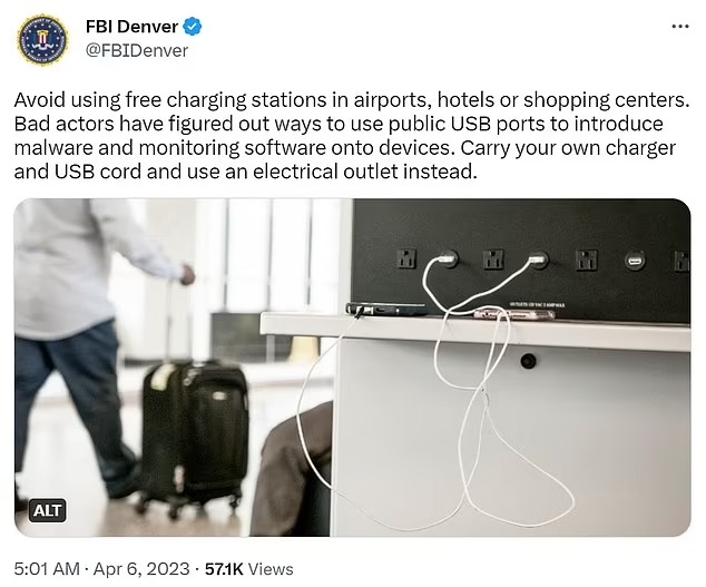 FBI cảnh báo: Tuyệt đối không sử dụng trạm sạc điện thoại công cộng ở sân bay và khách sạn - Ảnh 1.
