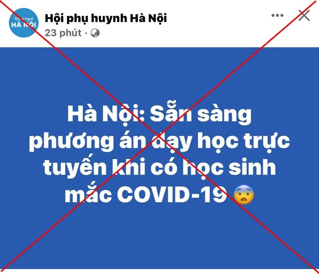  Hà Nội: Bác bỏ thông tin chuyển sang học trực tuyến khi có học sinh mắc COVID-19  - Ảnh 1.