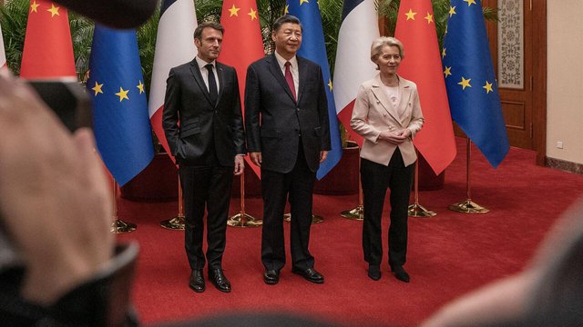 Tổng thống Pháp nhấn mạnh khái niệm tự chủ chiến lược của châu Âu trong chuyến thăm Trung Quốc - Ảnh 4.