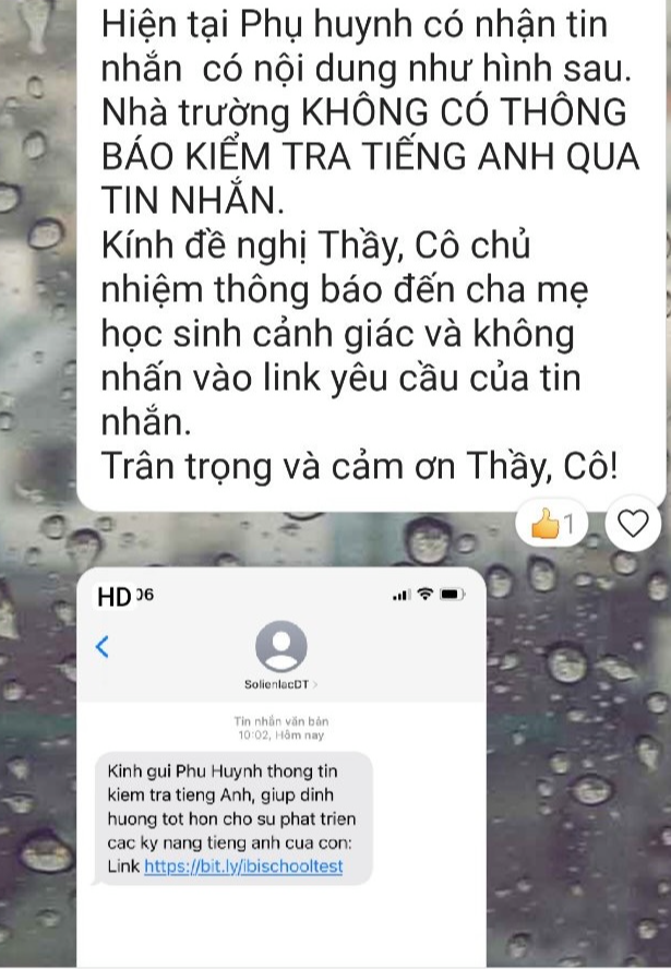 Nhận tin nhắn báo việc học của con có nội dung này, xoá ngay kẻo mất sạch tiền trong tài khoản - Ảnh 1.