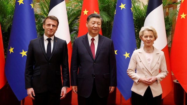 Tổng thống Pháp nhấn mạnh khái niệm tự chủ chiến lược của châu Âu trong chuyến thăm Trung Quốc - Ảnh 2.