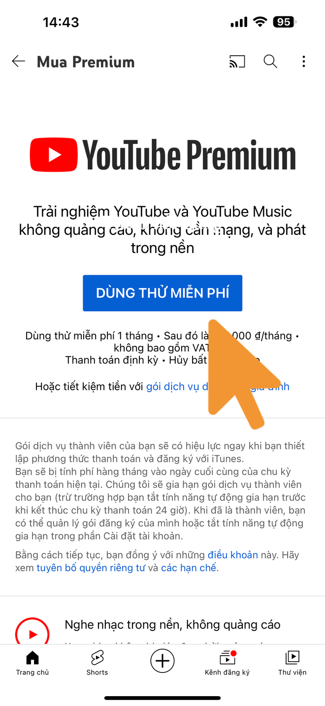 Cách đăng ký YouTube Premium tại Việt Nam để có giá hời, được miễn phí dùng thử