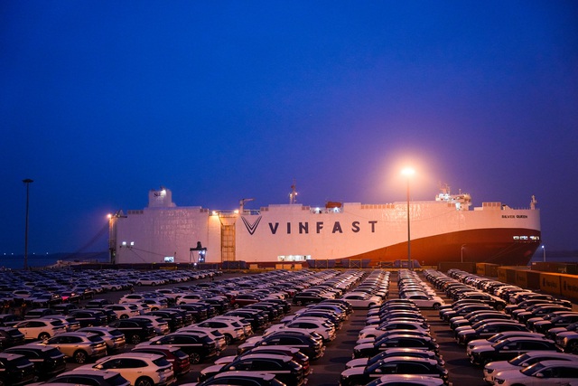 Ấn tượng dàn xe 1.800 chiếc VinFast VF 8 chuẩn bị sang Mỹ, Canada - Ảnh 5.