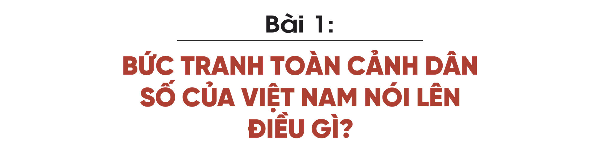 Bức tranh toàn cảnh dân số của Việt Nam nói lên điều gì? - Ảnh 1.