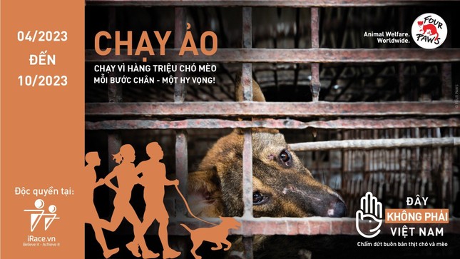Phát động giải chạy trực tuyến nhằm chấm dứt tình trạng buôn bán thịt chó, mèo - Ảnh 2.